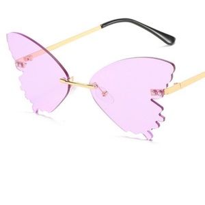 Brand New Sunglasses 90s Purple Butterfly Bachelorette Party Glasses festival